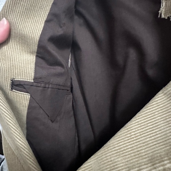 PRICE DROP ❤️❤️Zara Man Tan Corduroy DART LEAGUE Sports Jacket large - Picture 6 of 9